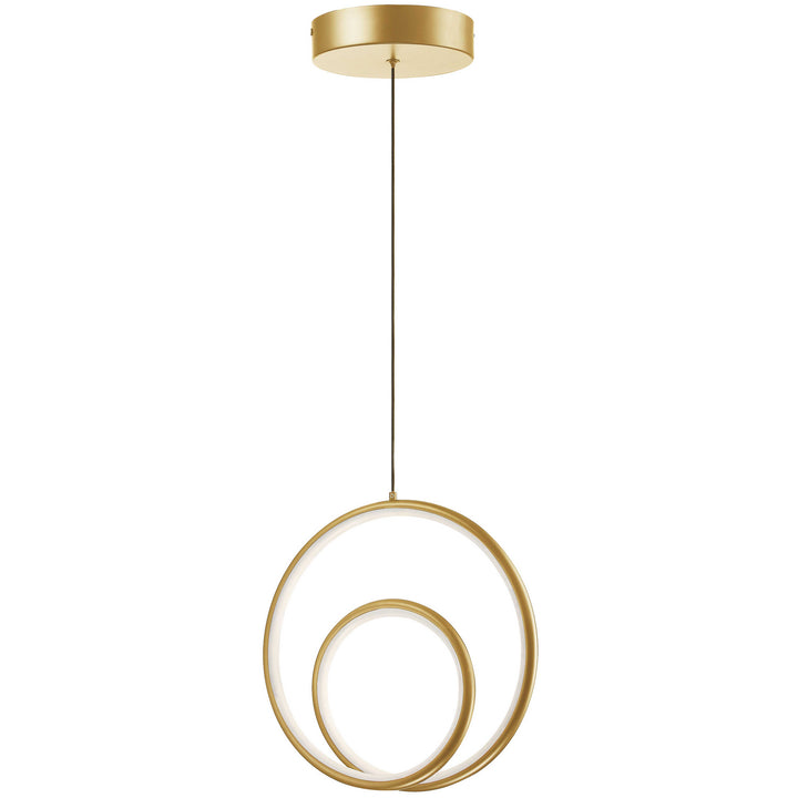 Gabriel LED Pendant in Aged Brass - available from The Lighting Shoppe, trusted by Canadian homeowners
