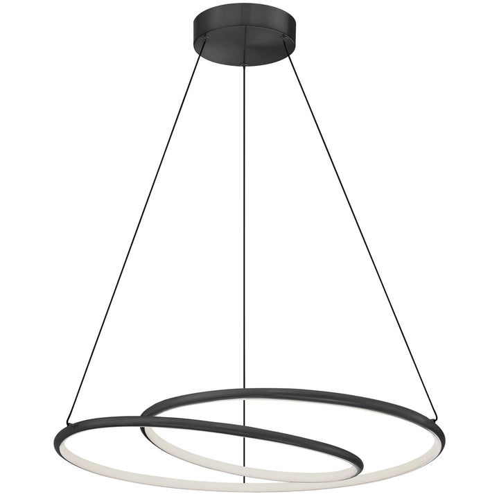 Gabriel LED Chandelier in Matte Black - available from The Lighting Shoppe, trusted by Canadian homeowners