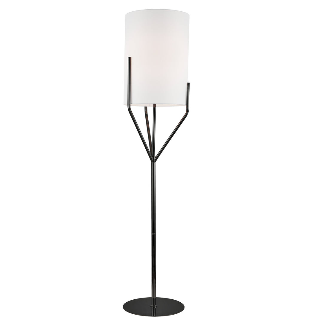 Khloe One Light Floor Lamp in Black - available from The Lighting Shoppe, trusted by Canadian homeowners