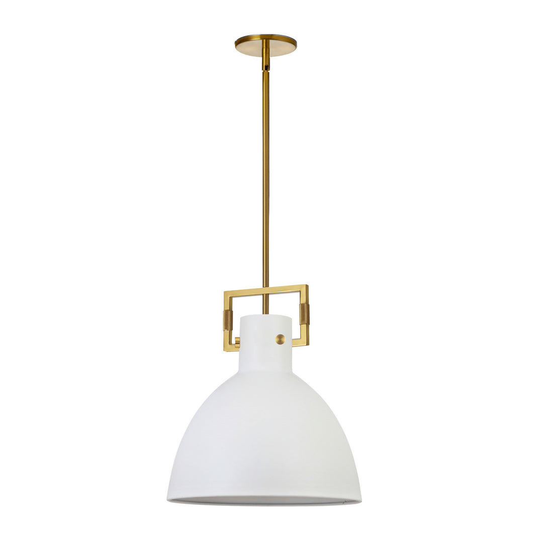 Liberty One Light Pendant in Matte White - available from The Lighting Shoppe, trusted by Canadian homeowners
