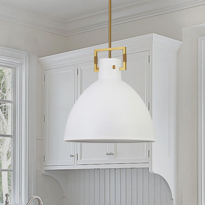 Dainolite Canada - LBY-201P-MW-AGB - One Light Pendant - Liberty - Matte White