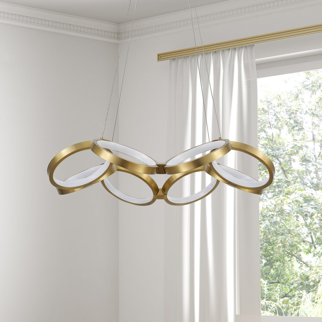 Dainolite Canada - PHO-2564LEDC-AGB - LED Chandelier - Philo - Aged Brass