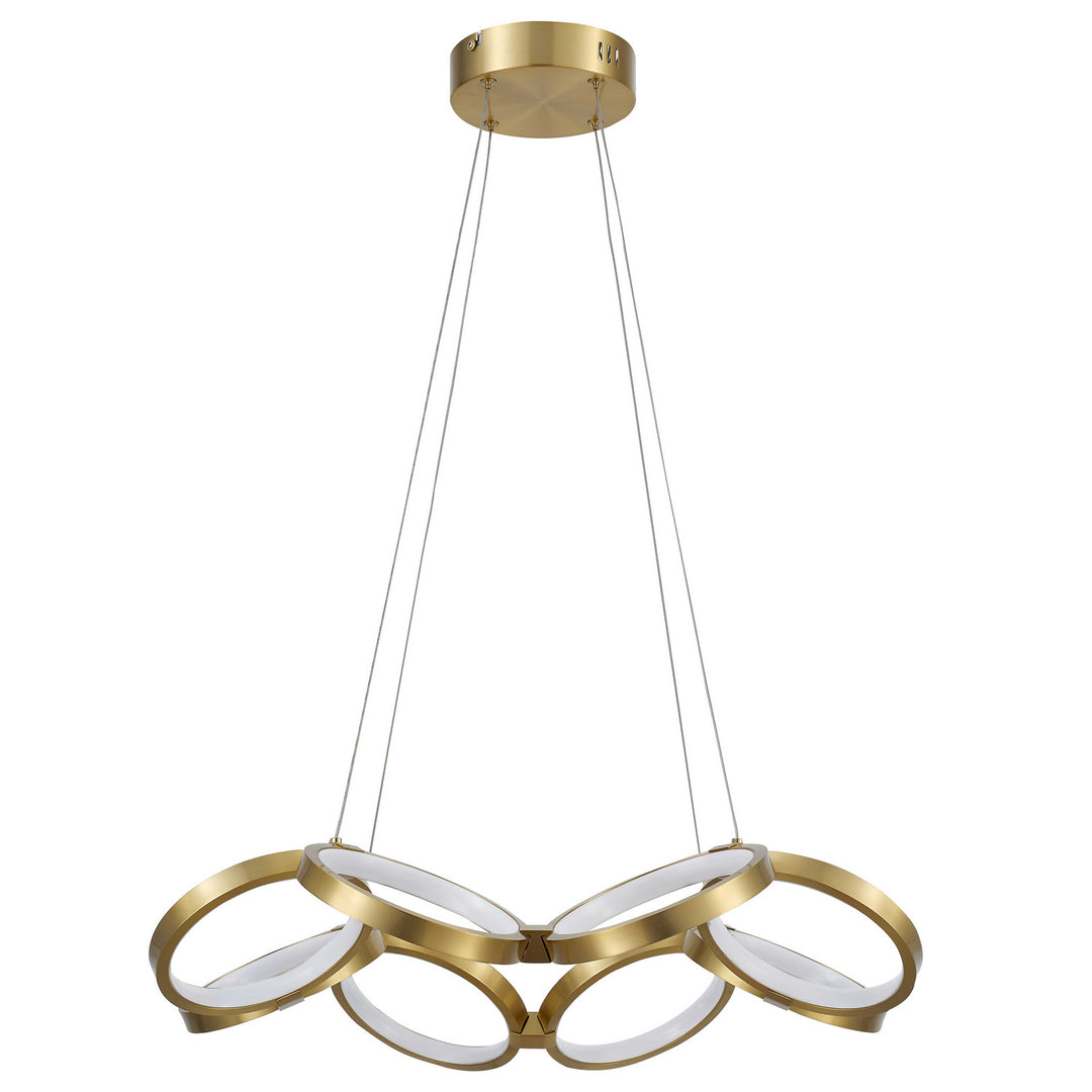 Philo LED Chandelier in Aged Brass - available from The Lighting Shoppe, trusted by Canadian homeowners