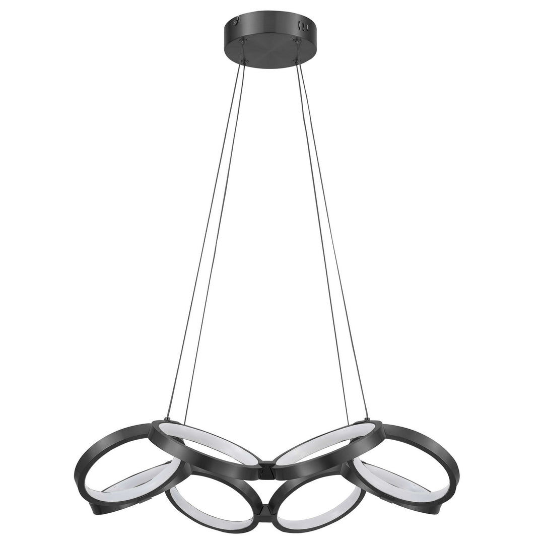 Philo LED Chandelier in Matte Black - available from The Lighting Shoppe, trusted by Canadian homeowners