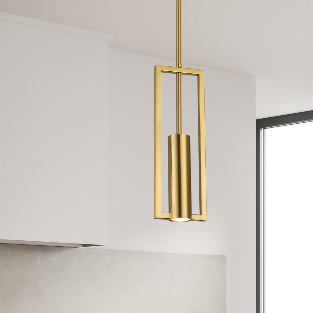 Dainolite Canada - PLN-151P-AGB - One Light Pendant - Pauline - Aged Brass
