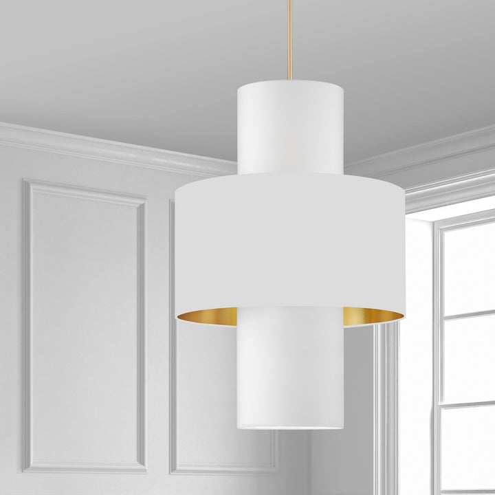 Dainolite Canada - POA-224P-AGB-692-790 - Four Light Pendant - Patrona - White
