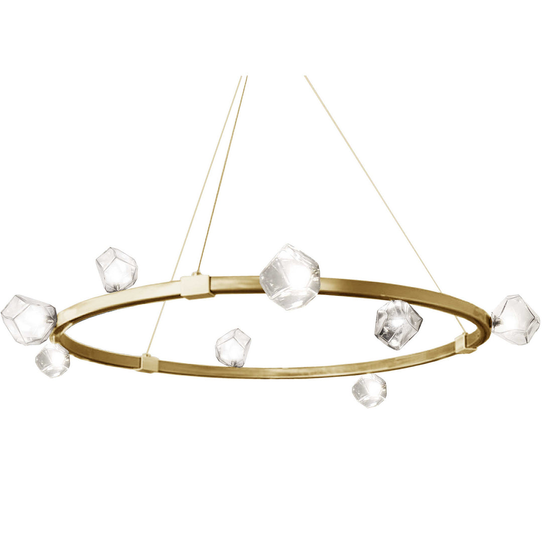 Dainolite Canada - PRN-4212C-AGB - 12 Light Chandelier - Pearlene - Aged Brass