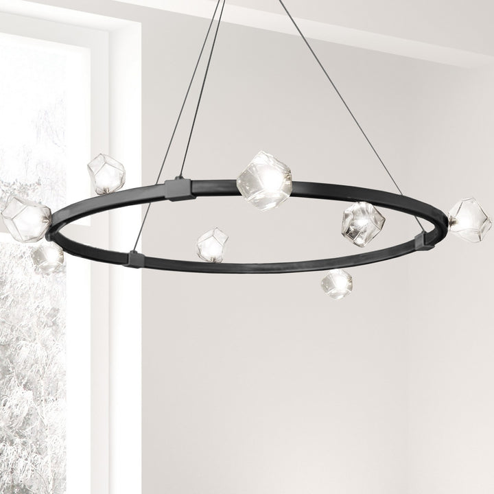Dainolite Canada - PRN-4212C-MB - 12 Light Chandelier - Pearlene - Matte Black