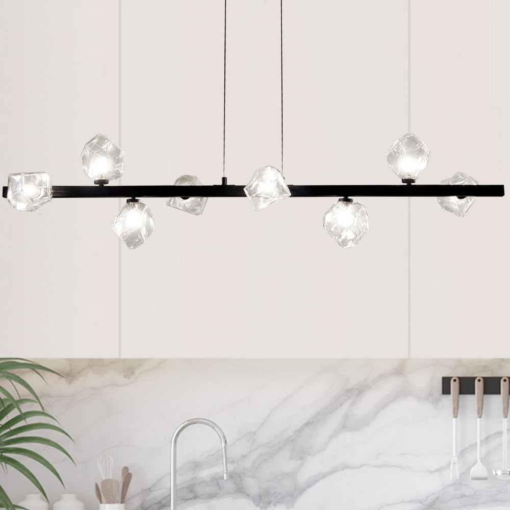 Dainolite Canada - PRN-548HP-MB - Eight Light Pendant - Pearlene - Matte Black