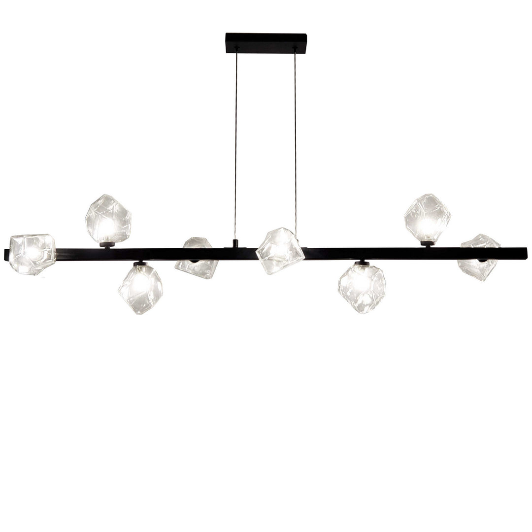 Pearlene Eight Light Pendant in Matte Black - available from The Lighting Shoppe, trusted by Canadian homeowners