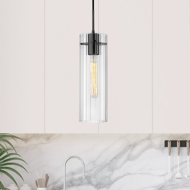 Dainolite Canada - PTA-51P-CFF-MB - One Light Pendant - Patia - Clear