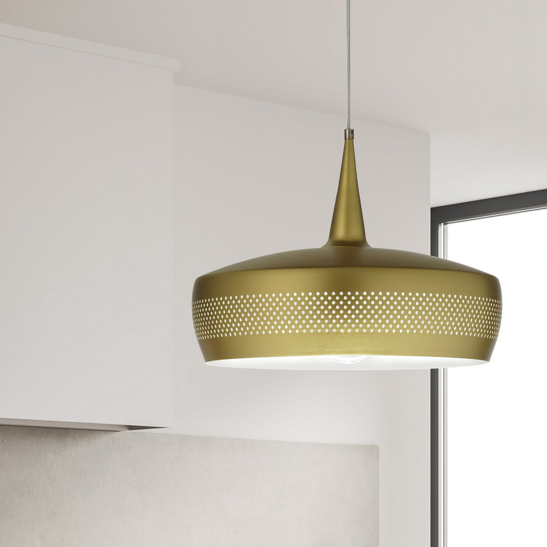 Dainolite Canada - PXE-161P-AGB - One Light Pendant - Pixie - Aged Brass