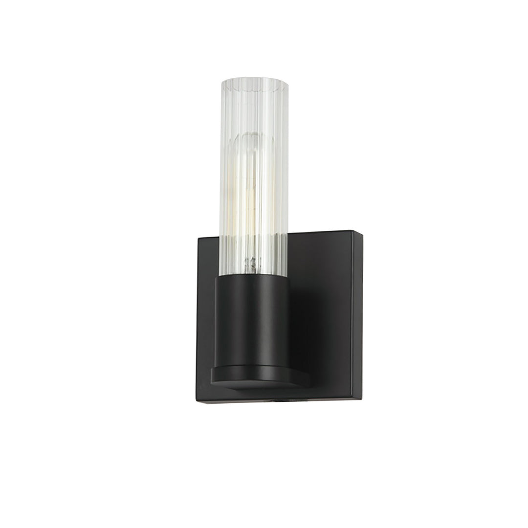 Tube One Light Wall Sconce in Matte Black - available from The Lighting Shoppe, trusted by Canadian homeowners