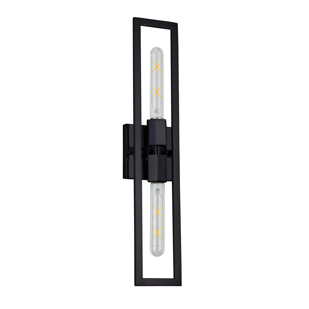 Wisteria Two Light Wall Sconce in Matte Black - available from The Lighting Shoppe, trusted by Canadian homeowners