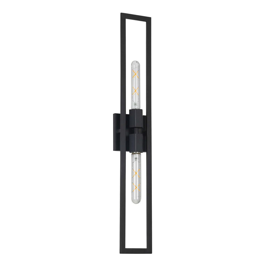 Wisteria Two Light Wall Sconce in Matte Black - available from The Lighting Shoppe, trusted by Canadian homeowners