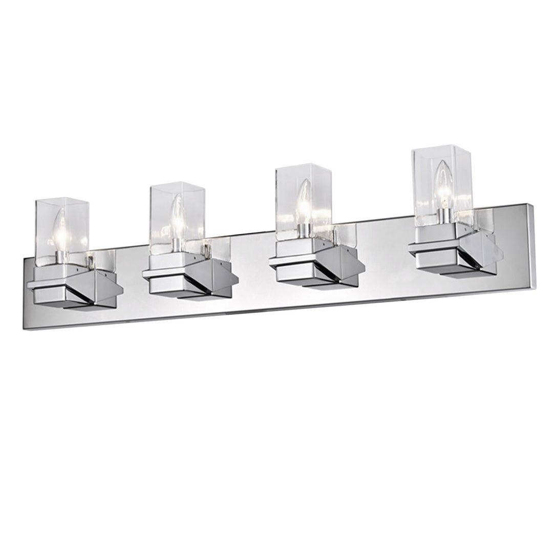 Veronica Four Light Vanity in Polished Chrome - available from The Lighting Shoppe, trusted by Canadian homeowners