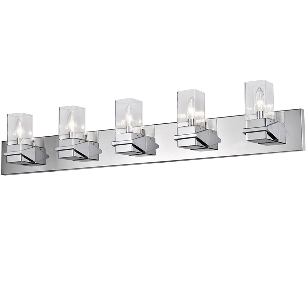 Veronica Five Light Vanity in Polished Chrome - available from The Lighting Shoppe, trusted by Canadian homeowners
