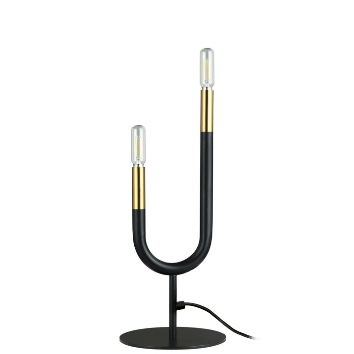 Wand Two Light Table Lamp in Matte Black - available from The Lighting Shoppe, trusted by Canadian homeowners