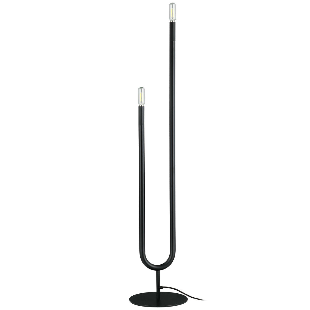 Wand Two Light Floor Lamp in Matte Black - available from The Lighting Shoppe, trusted by Canadian homeowners