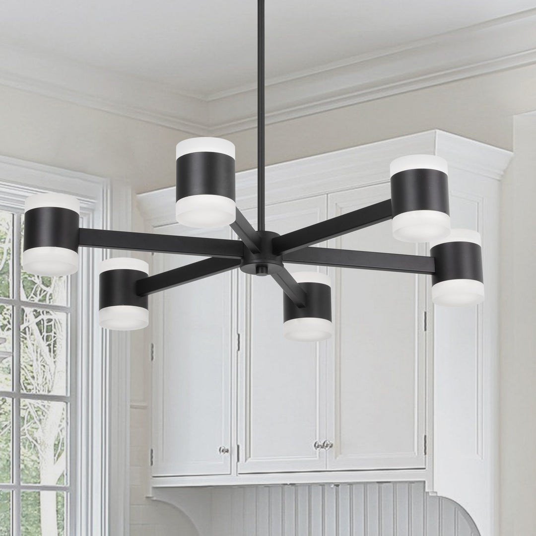 Dainolite Canada - WLS-2884LEDC-MB - LED Chandelier - Wilson - Matte Black