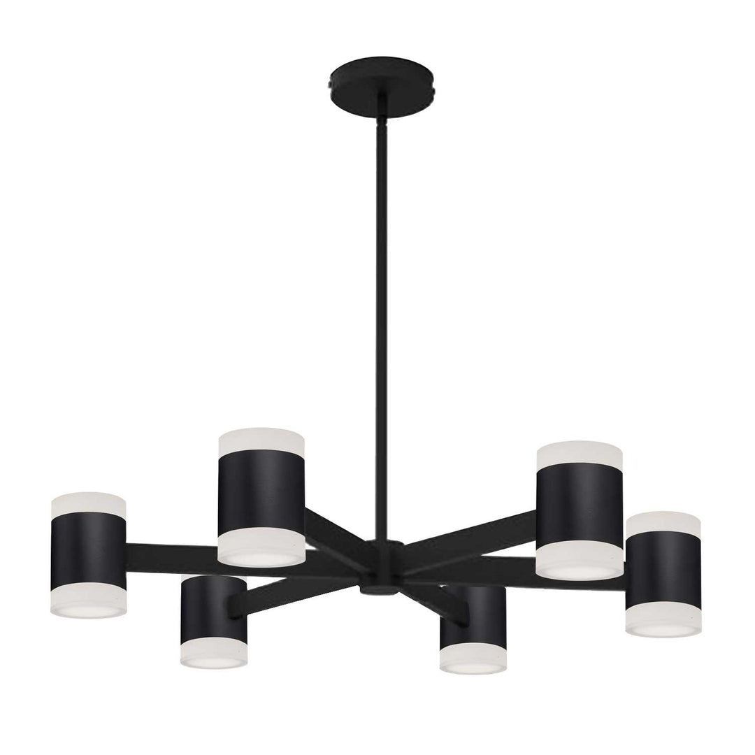 Wilson LED Chandelier in Matte Black - available from The Lighting Shoppe, trusted by Canadian homeowners