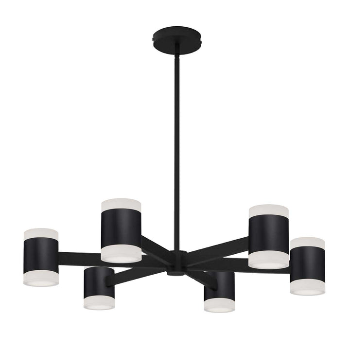 Wilson LED Chandelier in Matte Black - available from The Lighting Shoppe, trusted by Canadian homeowners