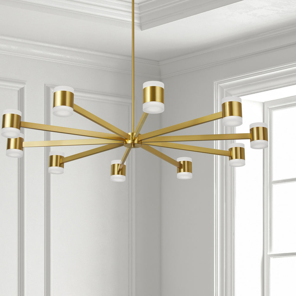 Dainolite Canada - WLS-48140LEDC-AGB - LED Chandelier - Wilson - Aged Brass