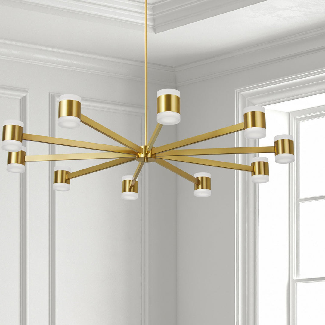 Dainolite Canada - WLS-48140LEDC-AGB - LED Chandelier - Wilson - Aged Brass