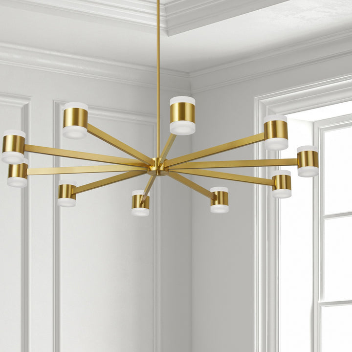 Dainolite Canada - WLS-48140LEDC-AGB - LED Chandelier - Wilson - Aged Brass