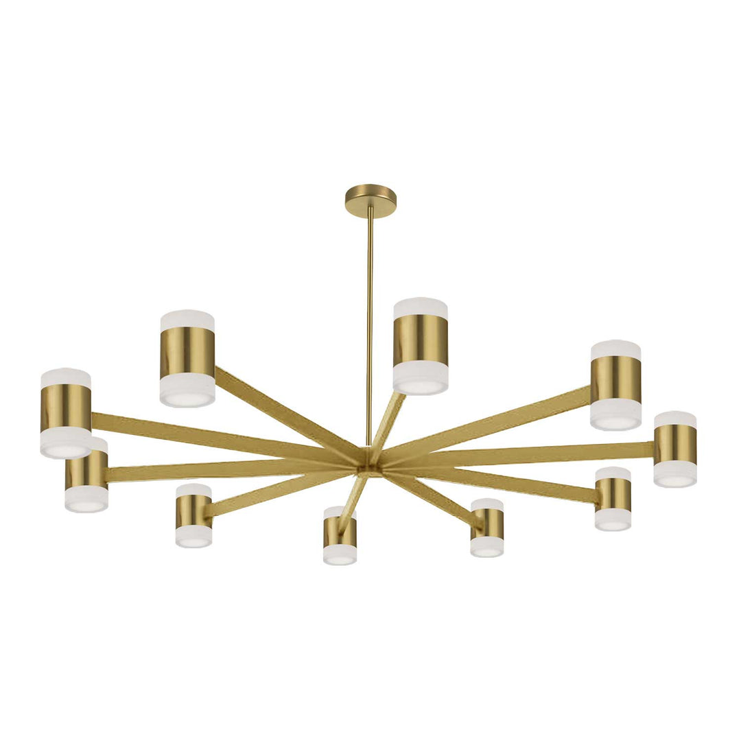 Wilson LED Chandelier in Aged Brass - available from The Lighting Shoppe, trusted by Canadian homeowners