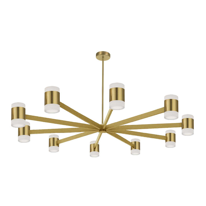 Wilson LED Chandelier in Aged Brass - available from The Lighting Shoppe, trusted by Canadian homeowners