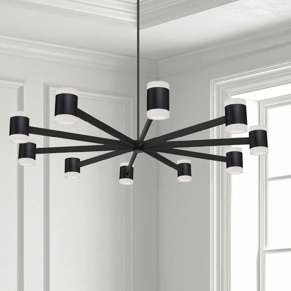 Dainolite Canada - WLS-48140LEDC-MB - LED Chandelier - Wilson - Matte Black