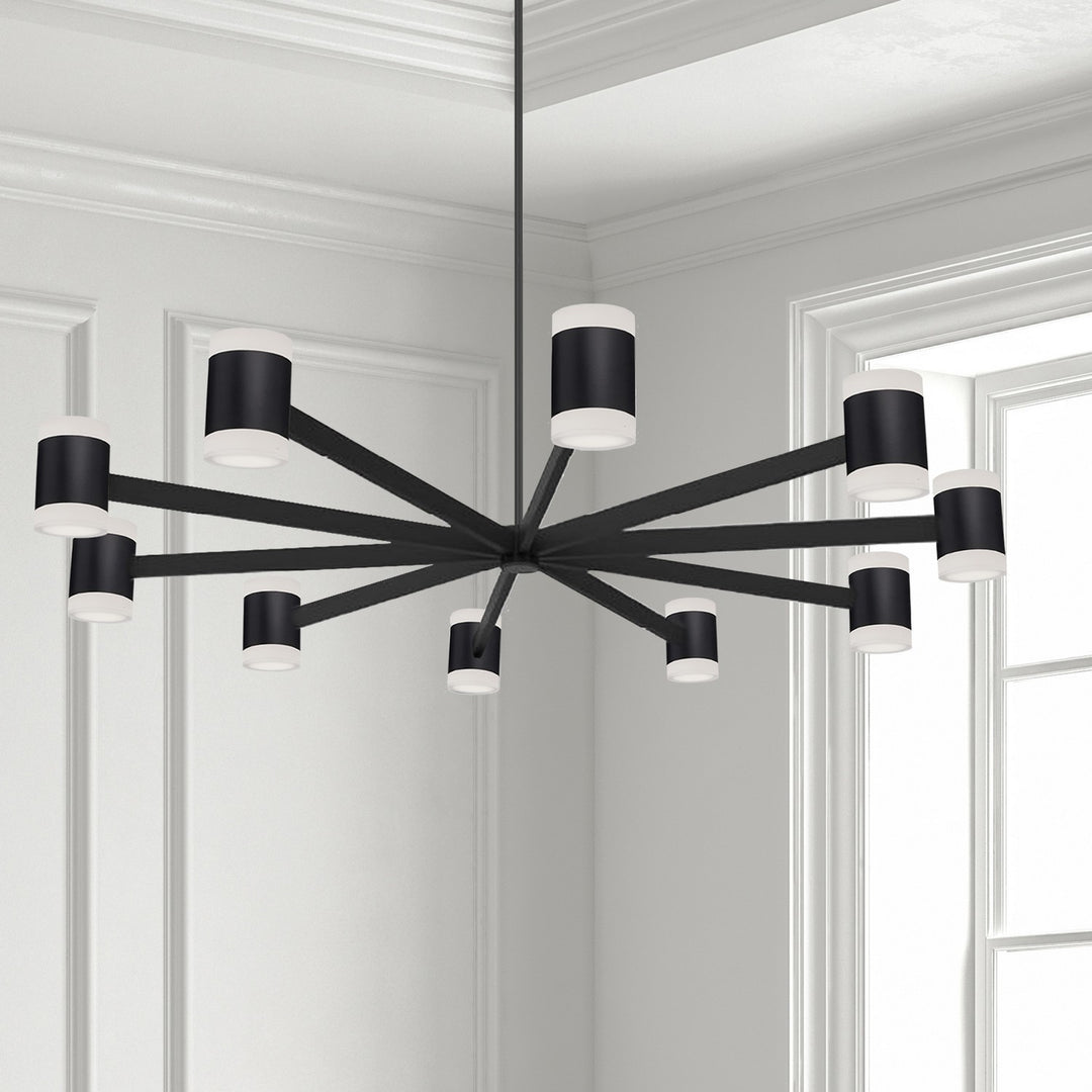 Dainolite Canada - WLS-48140LEDC-MB - LED Chandelier - Wilson - Matte Black