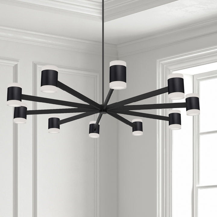 Dainolite Canada - WLS-48140LEDC-MB - LED Chandelier - Wilson - Matte Black