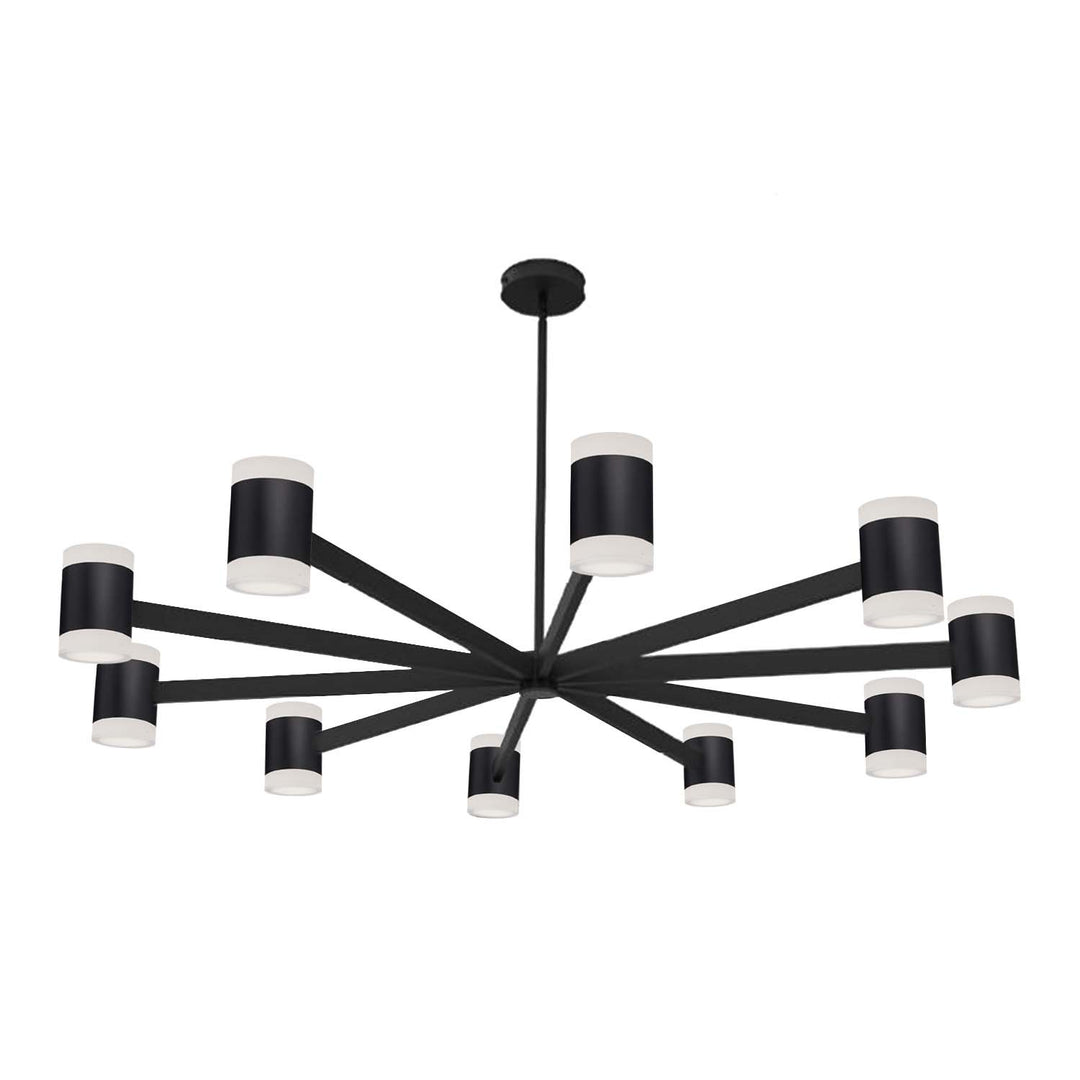 Wilson LED Chandelier in Matte Black - available from The Lighting Shoppe, trusted by Canadian homeowners