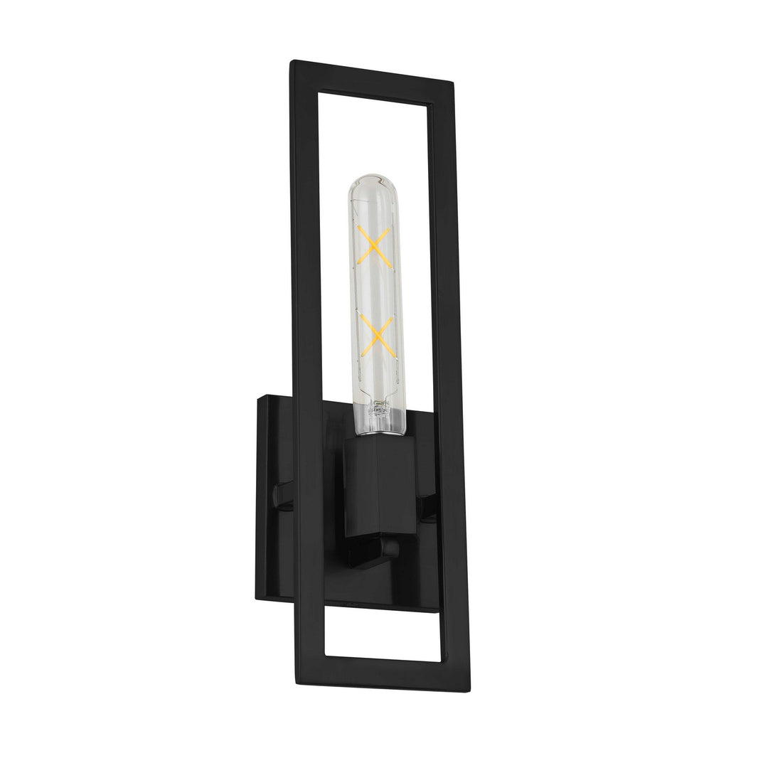 Wisteria One Light Wall Sconce in Matte Black - available from The Lighting Shoppe, trusted by Canadian homeowners