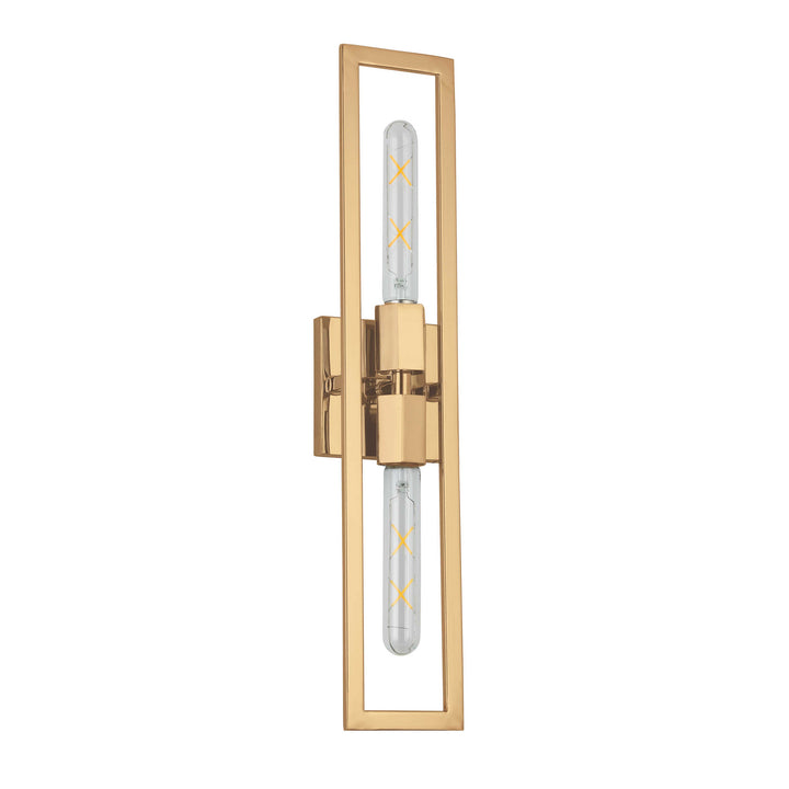Wisteria Two Light Wall Sconce in Aged Brass - available from The Lighting Shoppe, trusted by Canadian homeowners