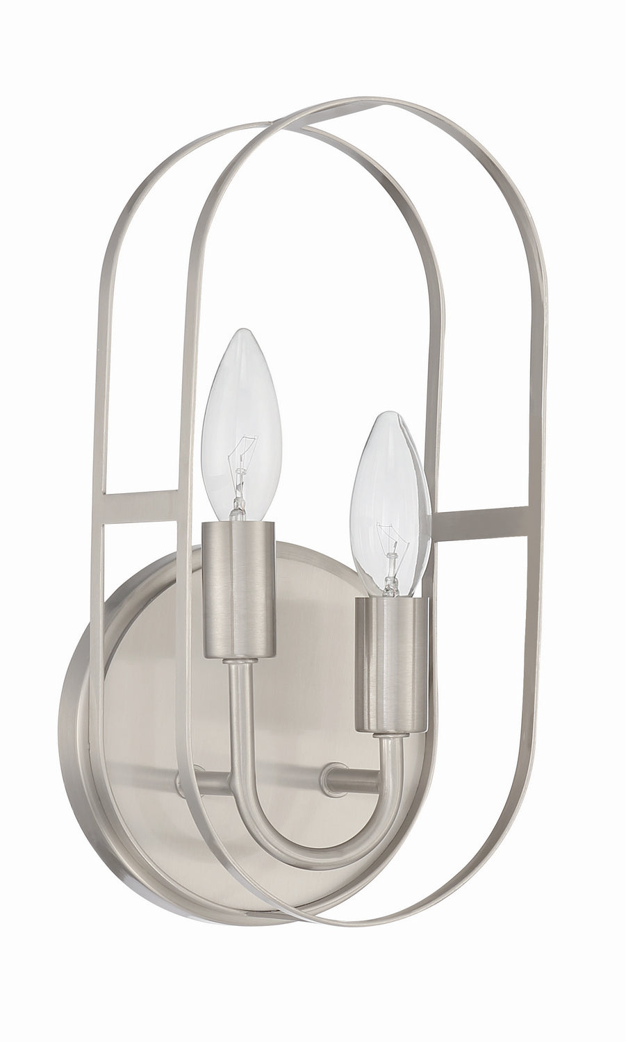 Mindful Two Light Wall Sconce in Brushed Polished Nickel - available from The Lighting Shoppe, trusted by Canadian homeowners