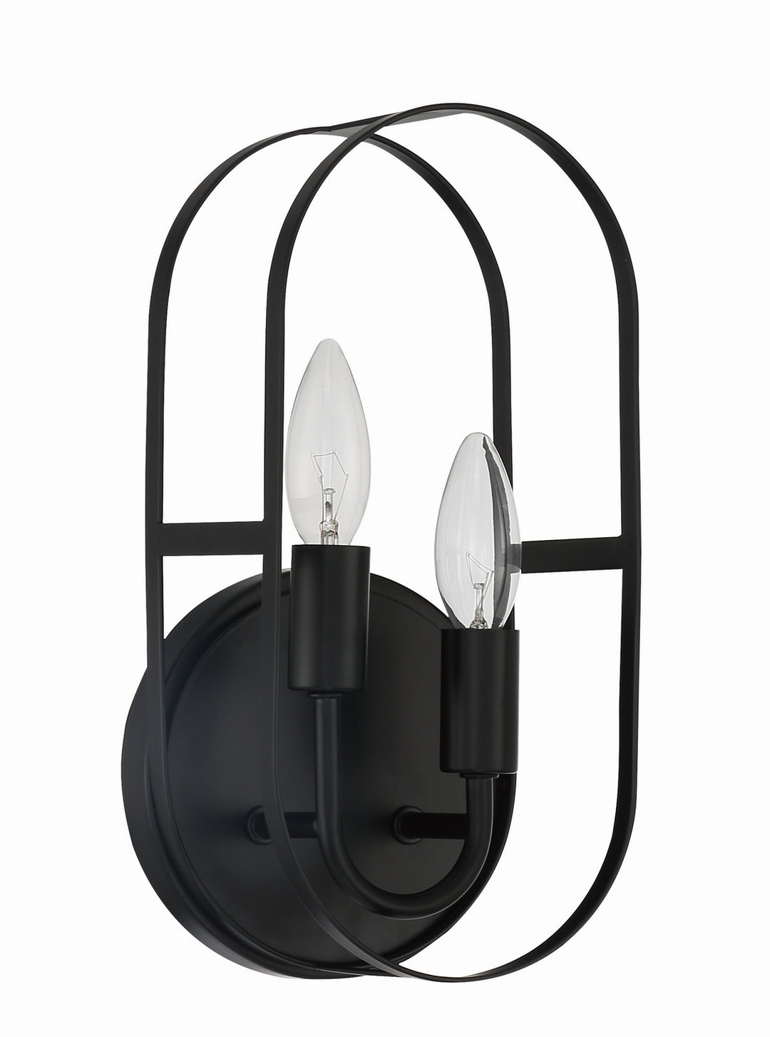 Mindful Two Light Wall Sconce in Flat Black - available from The Lighting Shoppe, trusted by Canadian homeowners