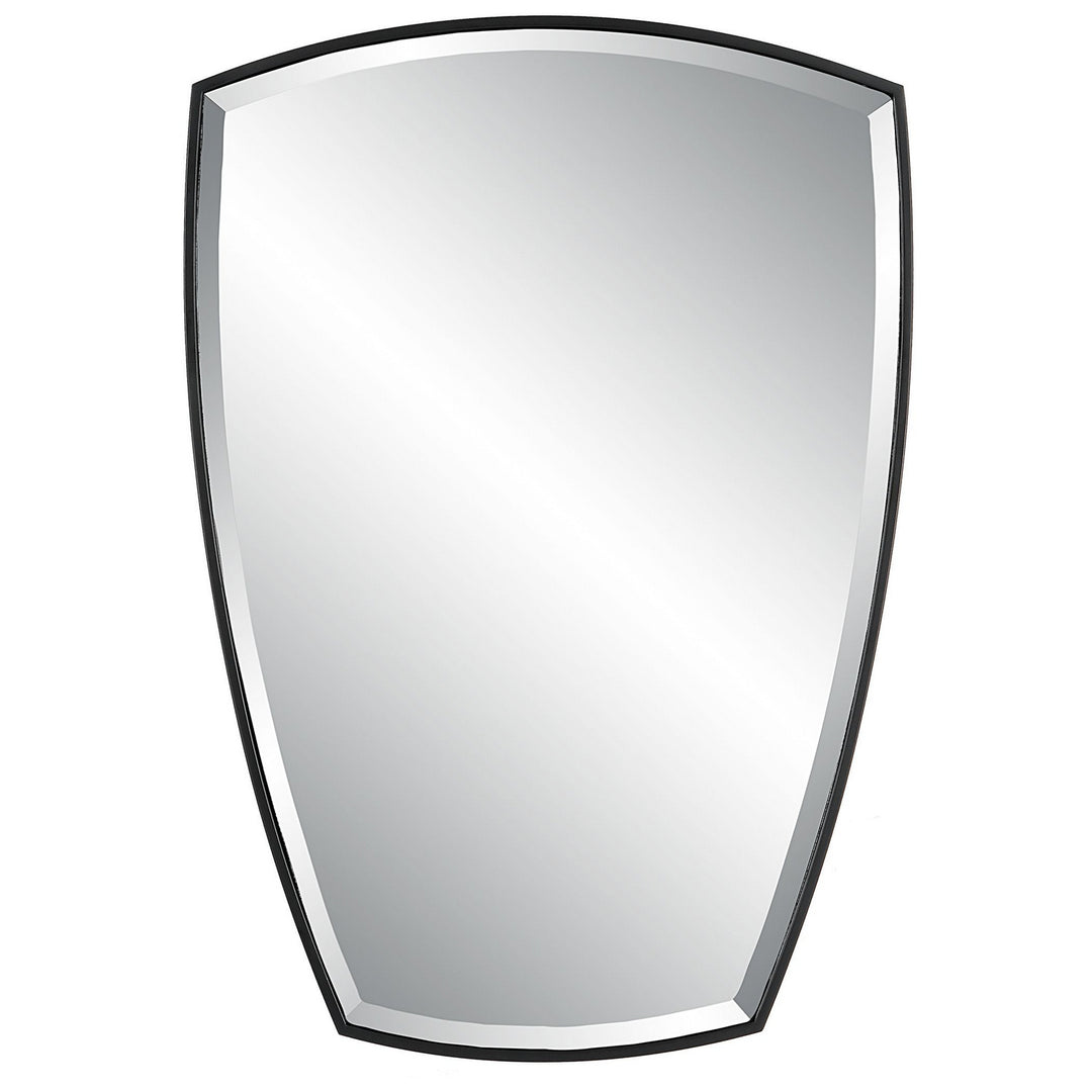 Crest Mirror in Satin Black - available from The Lighting Shoppe, trusted by Canadian homeowners