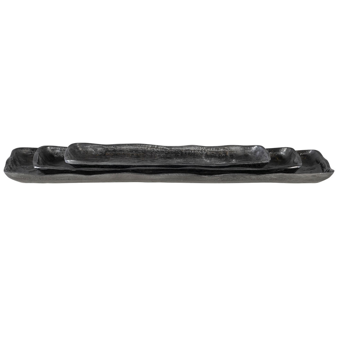 Artisan Trays, S/3 in Antique Nickel - available from The Lighting Shoppe, trusted by Canadian homeowners