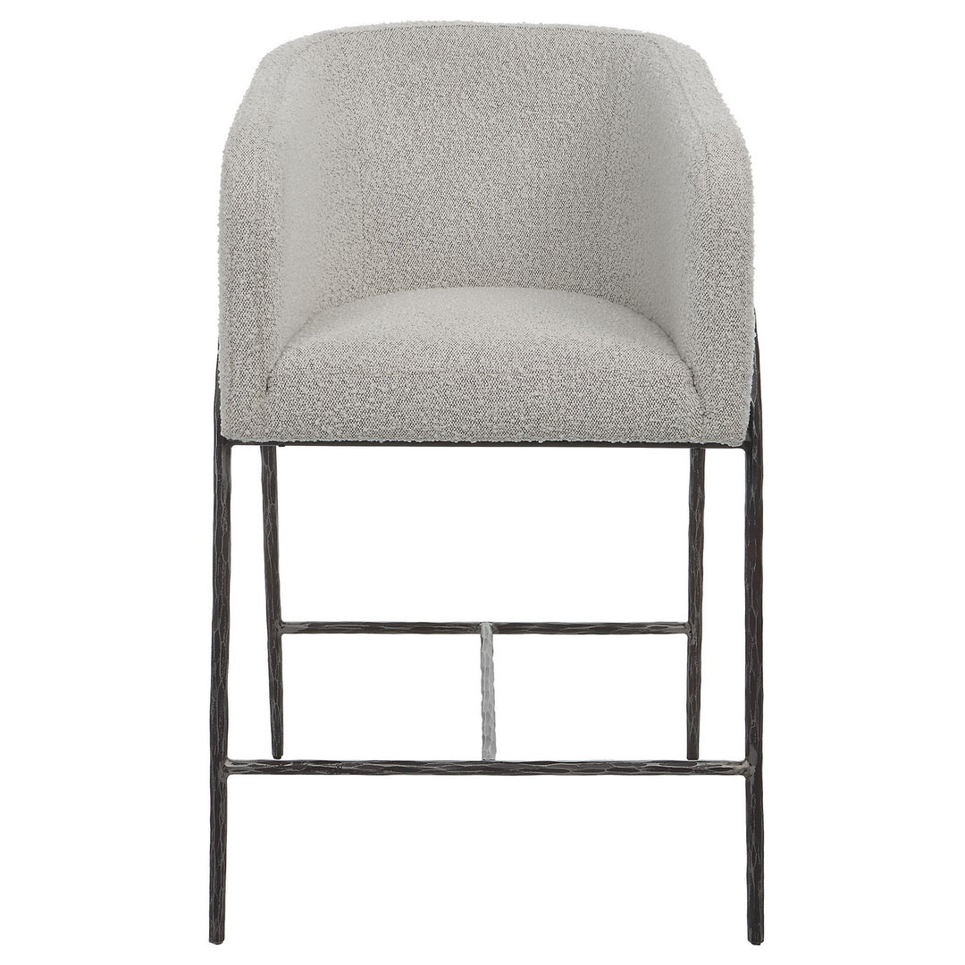 Jacobsen Counter Stool in Aged Black Iron - available from The Lighting Shoppe, trusted by Canadian homeowners