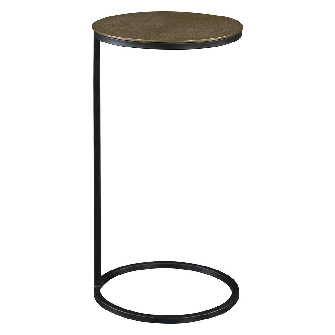 Brunei Accent/Drink Table in Aged Black Iron - available from The Lighting Shoppe, trusted by Canadian homeowners