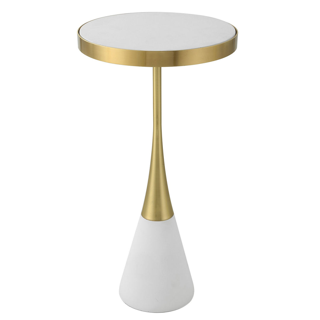 Apex Accent Table in Matte White - available from The Lighting Shoppe, trusted by Canadian homeowners