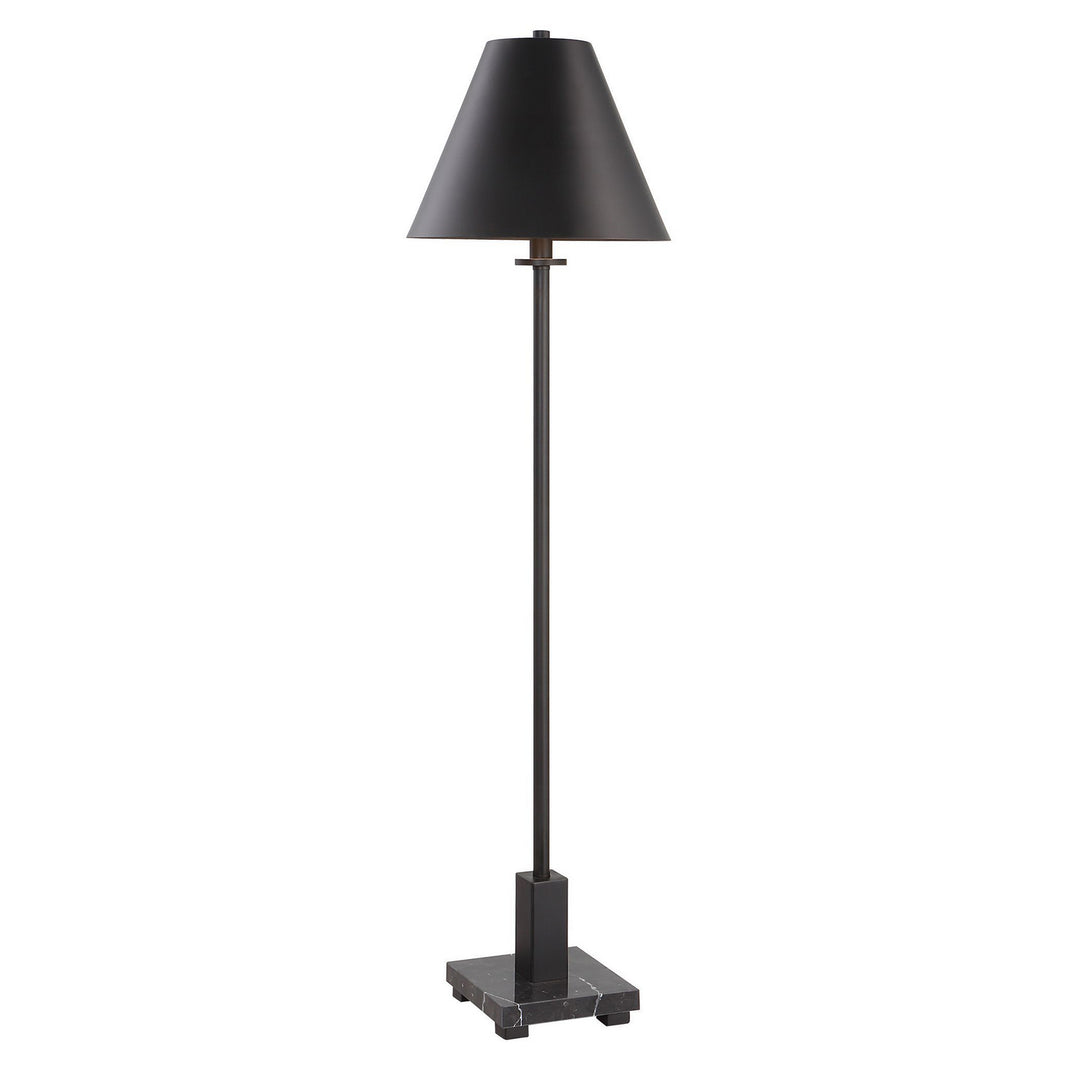 Pilot One Light Buffet Lamp in Satin Black - available from The Lighting Shoppe, trusted by Canadian homeowners