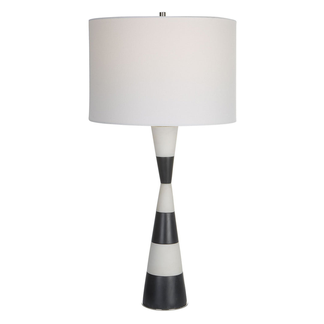 Bandeau One Light Table Lamp in Polished Nickel - available from The Lighting Shoppe, trusted by Canadian homeowners