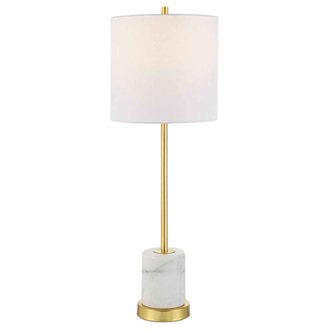 Turret One Light Buffet Lamp in Brushed Gold - available from The Lighting Shoppe, trusted by Canadian homeowners