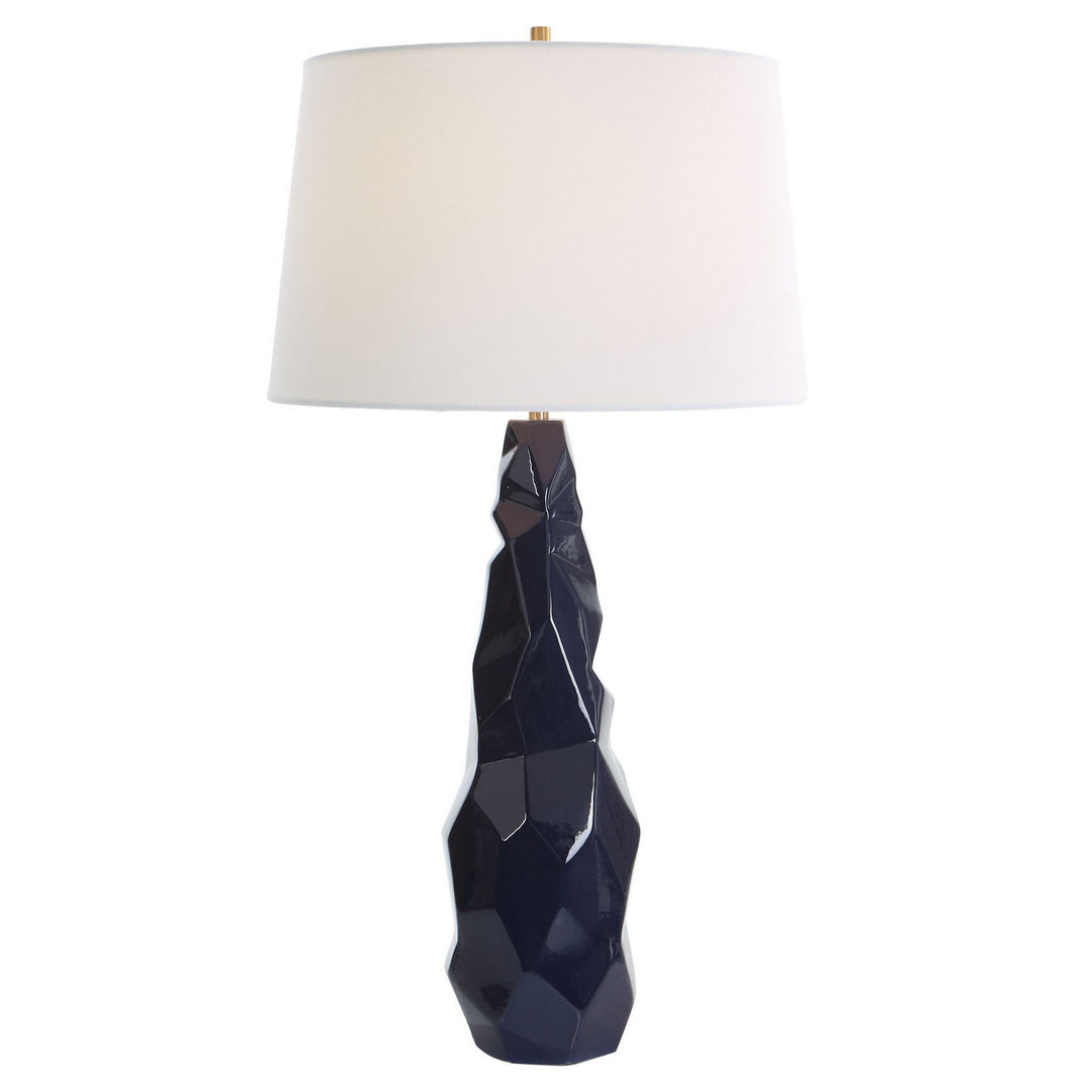 Kavos One Light Table Lamp in Brushed Brass - available from The Lighting Shoppe, trusted by Canadian homeowners