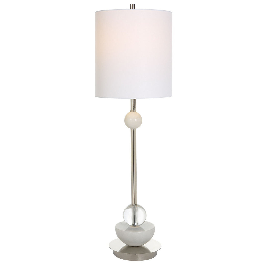 Exposition One Light Buffet Lamp in Polished Nickel - available from The Lighting Shoppe, trusted by Canadian homeowners