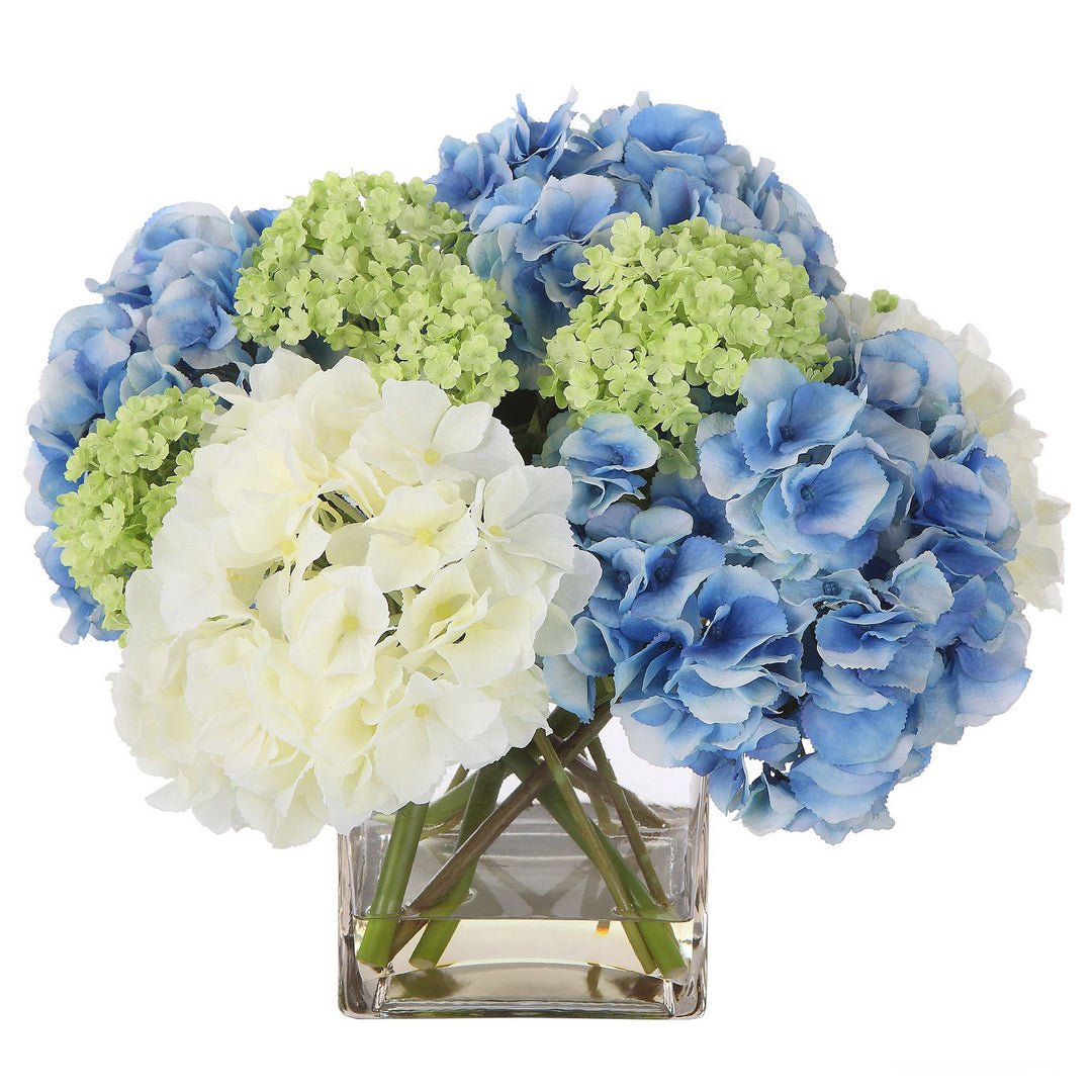 Providence Hydrangea Artificial Flower in Faux Water - available from The Lighting Shoppe, trusted by Canadian homeowners